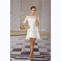 China Beach Simple White Cheap Short wedding dress short